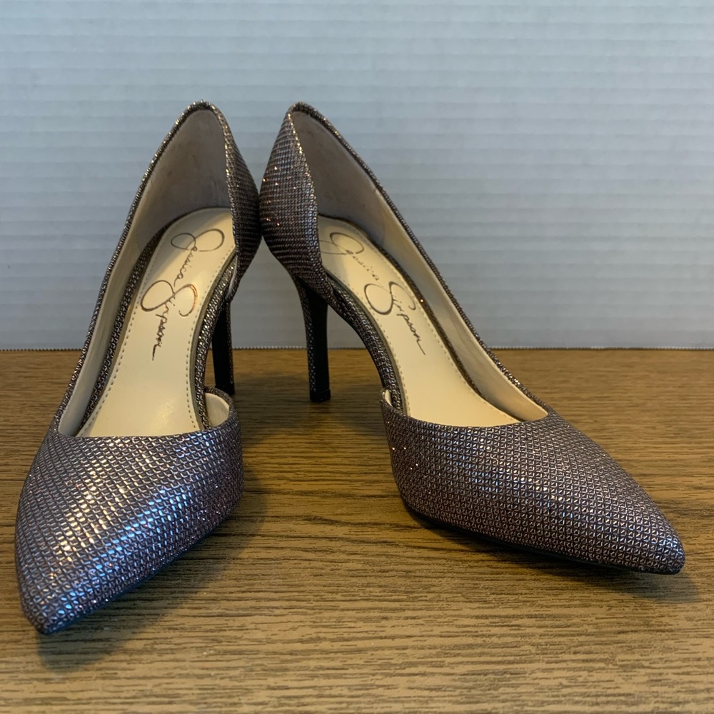 5M Jessica Simpson Glitter Heels